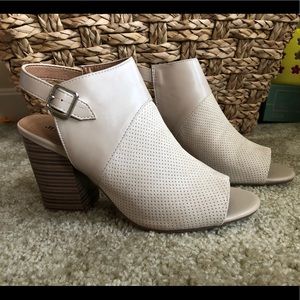 JustFab tan booties